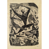 <p>LÍVIO ABRAMO - Xilogravura, em papel japonês, editada em 1946 pela Sociedade dos Cem Bibliófilos do Brasil para o livro Pelo Sertão, de Afonso Arinos. Ed.41/110. MI: 26 x 18cm. ME: 30,5 x 23cm. Com moldura e passe-partout: 44,5 x 33cm. Ass. inf. esq. </p><br /><p><em>Fundada em 1943 por iniciaiva do colecionador Raymundo de Castro Maya, a Sociedade dos Cem Bibliófilos do Brasil (SCBB) reuniu cem personalidade da elite intelectual brasileira com o objetivo de editar livros raros, unindo grandes obras da literatura nacional à excelência artísica das artes gráficas. Entre 1943 e 1969, o grupo lançou 23 títulos ilustrados por artistas plásticos renomados, sempre com técnicas tradicionais de gravura. </em></p><br /><p><em>A edição de Pelo Sertão (1946-1947) foi uma das publicações de maior destaque da SCBB. Foi a terceira obra publicada pelo grupo e recebeu ilustrações do artista Lívio Abramo, com impressão feita pelo próprio artista e apoio de Marcelo Grassmann. A obra completa inclui 27 xilogravuras de topo, impressas em folhas separadas de papel japonês, numeradas e assinadas individualmente pelo artista. </em></p><br /><p><em>Em entrevista concedida a Beccari, Abramo revelou detalhes do seu processo artístico. Ele retornou ao desenho especialmente para esse projeto e mergulhou num estudo profundo do sertão brasileiro. Leu com atenção a obra de Arinos, pesquisou imagens da região do norte de Minas Gerais e sul da Bahia e se dedicou a compreender a paisagem e o clima da caatinga. Com isso, buscou realizar ilustrações que dialogassem profundamente com o conteúdo da narrativa.</em></p><br /><p><em>O artista declarou que seu objetivo era fazer com que a técnica da xilogravura refletisse a essência do sertão descrito na obra literária, utilizando-se da expressividade da imagem como linguagem principal. </em></p>