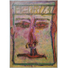 <p>MANUEL MESSIAS - Figura 1. Pintura a óleo sobre cartão. 1987. 69 x 50cm. Ass. e datada no verso, com inscrições. Vide imagens extras. Procedência: Ex-coleção Mário Carneiro. Sem moldura</p>