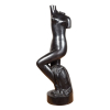 VICTOR BRECHERET, Torço - Escultura em bronze patinado - 71x16x26 cm - Peça assinada Código 113296