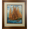 WILLY JOHANN GUTBROD, Barcos - óleo sobre tela - 45x37 cm - ACIE e verso - 1982 (Coleção do Professor e Dr. Luiz Fernando da Costa e Silva) <br />