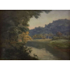 JORGE DRUMOND FURTADO DE MENDONÇA, Paisagem - óleo sobre tela - 50x70 cm - ACID 1930 (Coleção do Professor e Dr. Luiz Fernando da Costa e Silva) <br />