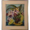 HENRIQUE CAVALLEIRO, Orquídeas - óleo sobre tela - 55x46 cm - ACID (Coleção do Professor e Dr. Luiz Fernando da Costa e Silva) <br />