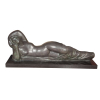 ALFREDO CESCHIATTI - Guanabara escultura em bronze com base de mármore 70 x 180 x 50 cm com base - Peça <br />assinada Com selo da fundição Zani