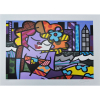 ROMERO BRITTO, Downtows - Gravura numerada - 50 x 70 cm - ACID