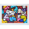 ROMERO BRITTO, Happy Cat - Gravura numerada - 50 x 70 cm - ACID