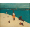 José Pancetti<br>Itanhaen - 39 x 47 cm - 1945 - Óleo sobre tela - ACID<br>Situado e Datado Itanheém 22.11.1945 , no Verso