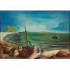 Emiliano Di Cavalcanti - Costa do Sul de Salvador - 38X55 - 1968 - Óleo sobre Tela - ACID