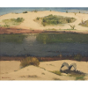 José Pancetti<br>A Lagoa Serena - Itapoan<br>óleo sobre tela<br>45 x 55 cm<br>assinada canto inferior esquerdo e verso<br>