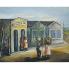 Emiliano Di Cavalcanti<br>Armazém Sol<br>óleo sobre tela<br>65 x 81 cm<br>assinada canto inferior direito e dorso<br>1942 Santos -Itapema<br>Reprodução: Livro Di Cavalcanti - Conquistador de Lirismos, Denise Mattar, página 254.