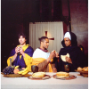 Renee Cox - Yo Mama´s Last Supper: Painel composto por 05 (cinco) quadros, impersonalizando a Santa Ceia, com todos os personagens negros. No papel de Cristo, a autora, nua ao centro. Archival Digital Print. Dimensões 76 x 380 cm.