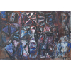 Iberê Camargo (1914 - 1994) - Conjunto - óleo sobre tela - 100 x 141 cm - assinada canto inferior direito e dorso - 10.12.1979 RIo