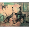 Roberto Burle Marx - (1909 - 1994) - Sem título - pintura sobre tecido - 125 x 150 cm - assinada canto inferior direito - 1978