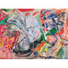 Jorge Guinle Filho - (1947 - 1987) - Expectativa da nêspera- óleo sobre tela - 150,5 x 200 cm - assinada canto inferior direito, (1982).Com etiqueta Museu de Arte Moderna do Rio de Janeiro.