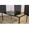 <p>Waltercio Caldas (1946) - O mar - instalação (granito, vidro, aço inox, barbante) - 130 x 181 x 130 cm - 2005 -</p>