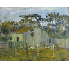 Miguel Bakun - Fundo de quintal - Óleo sobre tela - Medidas 43,5 x 55 cm - Assinado 