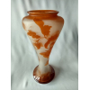 Gallé - Vaso de vidro artístico (pâte de verre) - Assinatura estilo Chinoiserie - Altura 40 cm