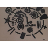 Niobe Xandó - Guache sobre papel - Medidas 32 x 45 cm - assinado