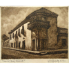 Julian Gonzalez -Casa del Virrey Sobremonte - Gravura em Metal - ACID - Medidas 27 x 32 cm/ 55 x 38 cm