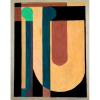 Ivan Serpa - Guache sobre cartão - Estudo de um óleo sobre tela - Medidas 25 x 20 cm - 1956 