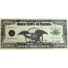Cildo Meireles - “Hum milhão de dólares” - nota em papel moeda - 1995 - assinado, 8 x 16,5 cm 