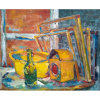 PAUL GARFUNKEL - óleo sobre tela colada em cartão - Medidas 40 x 50 cm
