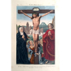 Jesus Sur La Croix - Lith. de A. Godard - Concepção de Henri Petit- Medidas 53 x 35 cm 