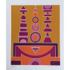 Rubem Valentim - Emblemas - Serigrafia 152/170 - Assinado no cid - Medidas 35 x 30 cm