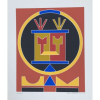 Rubem Valentim - Emblemas - Serigrafia 132/170 - Assinado no cid - Medidas 35 x 30 cm<br />