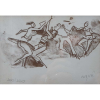 Carybé - Serigrafia - P.A - Medidas 13 x 13 cm - Ex coleção Wylma Sedys