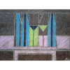 Ferreira Gullar - Pastel - Assinado no canto inferior direito - Medidas 22 x 29 cm