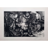 Roberto Burle Marx - Rino Levi - Litogravura com edição 150/200 - assinada e datada de 1979 - Medidas 45,5 cm x 63,5 cm
