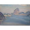 Sem assinatura - Paisagem Rio de Janeiro - óleo sobre madeira - Medidas 16 x 22 cm - década de 1960