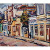 Sergio Telles - Rua do Estácio RJ - Óleo sobre tela - Medidas 36 x 42 cm - Assinado e datado 1987