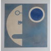 Niobe Xandó - “Máscara e Lua II” - Spray acrílico sobre papel - Assinado e datado 1976 - Medidas 51 X 49 cm<br />Medida Externa - 65 X 62 cm - Participou da mostra antológica no Museu Oscar Niemeyer, Outubro de 2008 - Publicada no catálogo da mostra, página 69