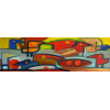 <p>Rogerio Dias - Acrílica sobre tela - Medidas 30 x 90 cm - Assinado e datado 2001</p>