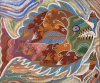 CHICO DA SILVA - Óleo sobre tela - Assinado e datado de 1972 - Medidas 60 x 70 cm 