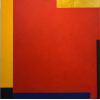 Eduardo Sued - Óleo sobre tela - Medidas 120 x 120 cm - Assinado no verso 