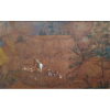 William Gore Ouseley (Londres 1797- idem 1866) Pintor viajante - Tropeiros - Aquarela original com medidas 12 x 21 cm - Ex Coleção Prof. Newton Isaac da Silva Carneiro