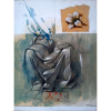 Sérgio Ferro – Estudo para Anunciação - Grafite e óleo sobre papel cartão – Medidas 48 x 36 cm 