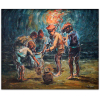 WILLY ALFREDO ZUMBLICK - Pesca Noturna- Óleo sobre Tela - Assinado e datado 1952 - Medidas de 50 x 60 cm - Apresenta Certificado de Autenticidade, assinado pela Sra., Maria Elisa Zumblick, e datado de 24/12/2015