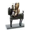 Inos Corradin - Cavalinho de pau - Escultura em bronze patinado - Edição especial Momento Italia- Brasil<br />Medidas 28x21cm - Acompanha certificado de Autenticidade emitido pelo autor por ocasião do MIB