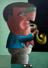 <p>Inos Corradin - O m&uacute;sico de Jazz - &Oacute;leo sobre tela - Medidas 70 x 50 cm - Assinado frente e verso - Apresenta certificado de autenticidade.</p>