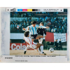 Diego Armando Maradona (Foto original de Delfim Vieira) - Buenos Aires, Argentina - Telefoto Especial O Globo - Rio de Janeiro 