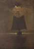 Alfredo Andersen - Óleo sobre tela colado em cartão - Medidas 34 x 24 cm - Assinado e datado 
