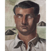 CANDIDO PORTINARI - 60 X 73 - PINTURA A TÊMPERA COM AREIA / TELA - 1934 - S/ ASS - RETRATO DE JORGE DE CASTRO - REPRODUZIDA NO LIVRO DO ARTISTA PÁGINA 289, (FCO 4046) / EXPOSIÇÕES: 1935 - EXPOSIÇÃO PORTINARI, PALACE HOTEL, RIO DE JANEIRO, INDIV. (EX 162) / 1939 - PORTINARI, MUSEU NACIONAL DE BELAS ARTES, RIO DE JANEIRO, INDIV. (EX 17)