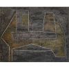Aldo Bonadei - 122 x 150 - óleo sobre Juta - Ass. Verso - Geometrico