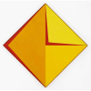 Mauricio Nogueira Lima - Vermelho e Amarelo - 115 x 115 - Ast - 1987 - Ass.verso - Com etiqueta Galeria Performance no verso