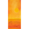 ALDEMIR MARTINS - 45 X 20 CM - ACRILICO SOBRE TELA - 1975 - ACID - PÔR DO SOL NA PRAINHA