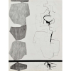 Antonio Lizárraga - Sem título. Nanquim sobre papel, 69x52 cm, 1966, A.C.I.D. Com moldura