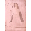 Alfredo Volpi - Madona. Matriz de gravura em cobre, 72x48,5 cm, déc 80. Matriz da gravura do lote 41